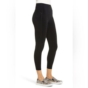 SPANX Every Wear Active 7/8 Pocket Leggings Women's M Black Stretch Shaping